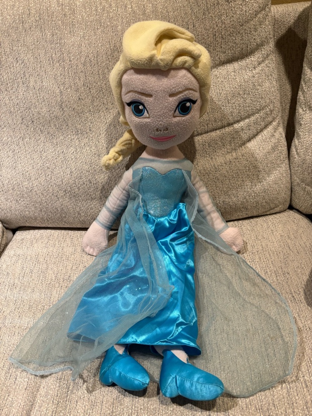 Disney Elsa Plush Doll in Blue and Blonde